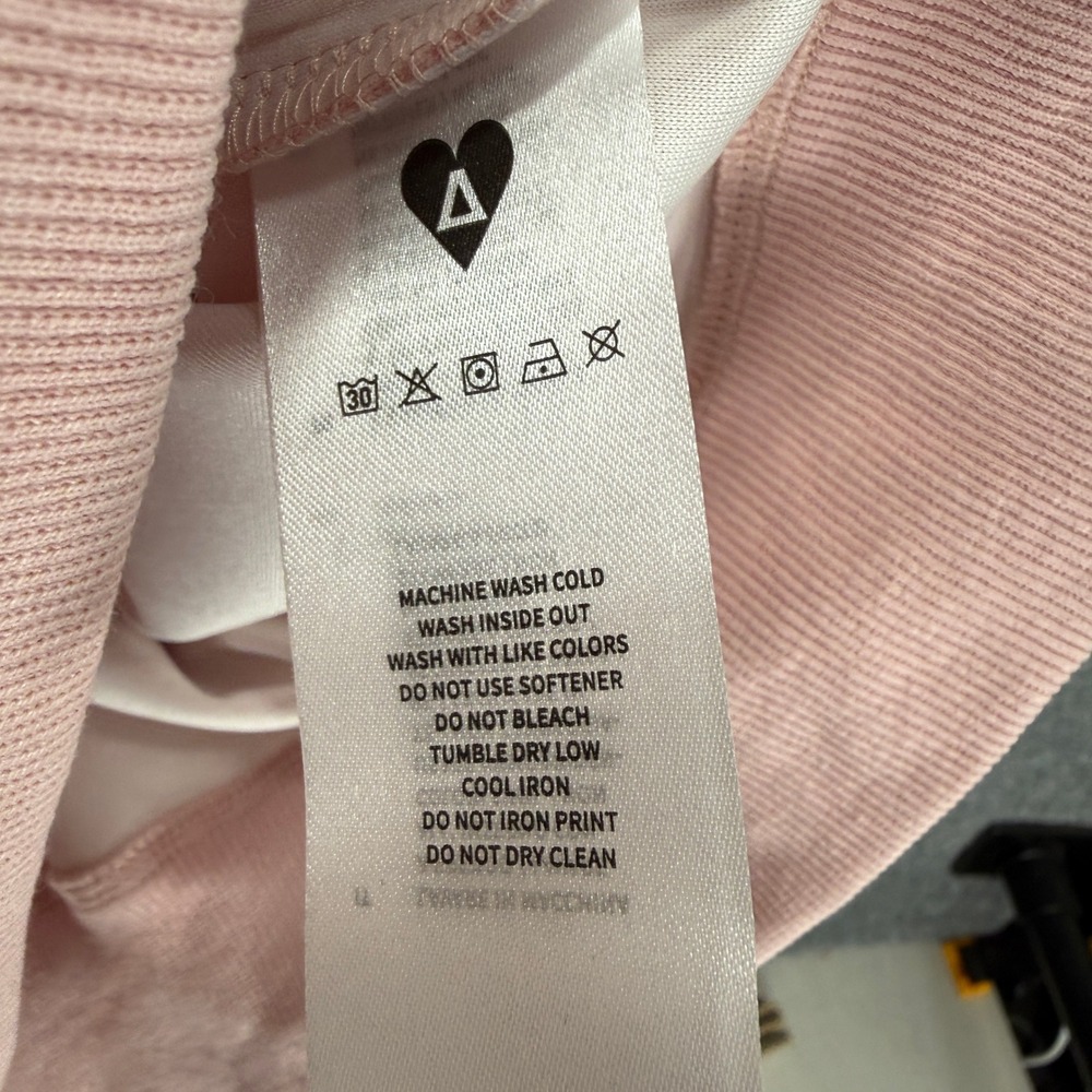 Aelfric Eden Hoodie Adult Medium Pink Star Boucle Streetwear Pullover NEW - Picture 8 of 13